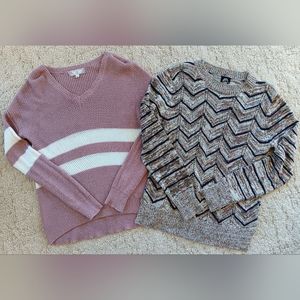 Knit Sweater Bundle Lot Of 2 Size S/M